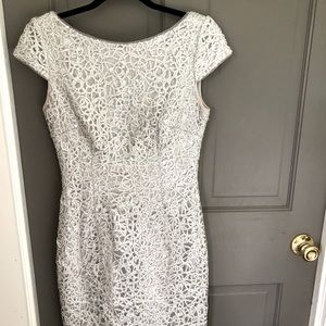Simply Liliana silver cocktail dress size 4